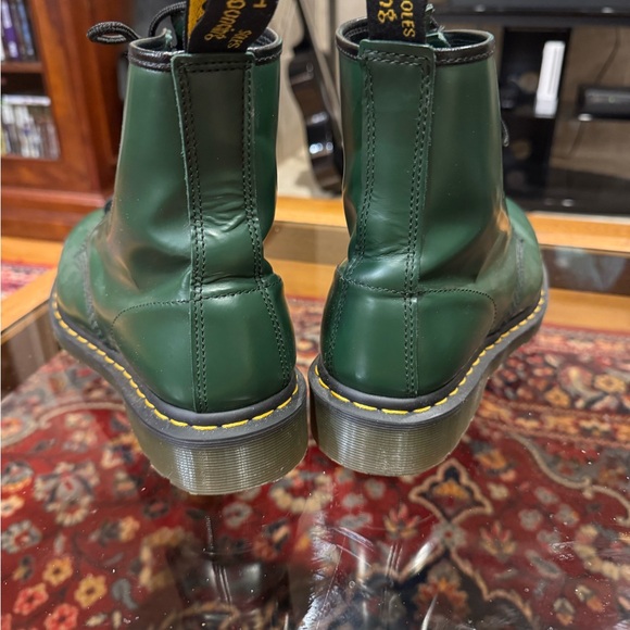 Dr. Martens Green Leather Boots - Picture 5 of 8